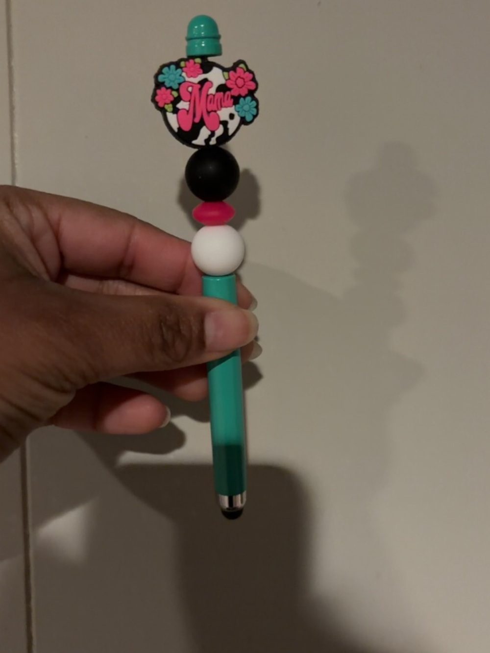 Mama Bead Teal Silicone Stylus Pen - Kids Accessories